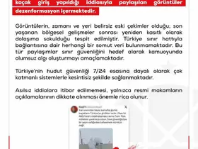 DMM: "İran sınırından Türkiye’ye kaçak giriş yapıldığı iddiasıyla paylaşılan görüntüler dezenformasyon içermektedir"

