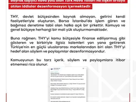 DMM’den THY’ye ilişkin iddialara açıklama
