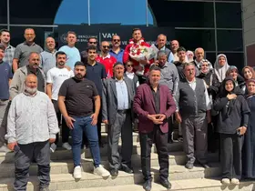 Dünya şampiyonu Furkan Bilici davul zurnayla karşılandı
