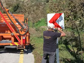 Düzce’de köy yolları için trafik güvenliği çalışması
