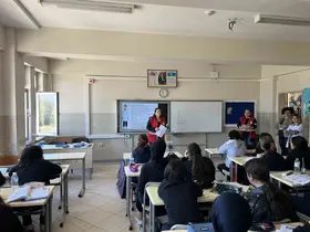 Düzce’de öğrencilere Kızılay haftası bilgilendirmesi
