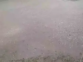 Edirne’de Kapıkule bögesinde dolu yağışı etkili oldu
