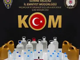 Edirne’de sahte içki operasyonu
