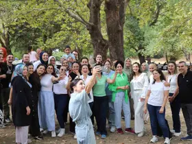 Egekent Hastanesi çalışanları yılın yorgunluğunu attı
