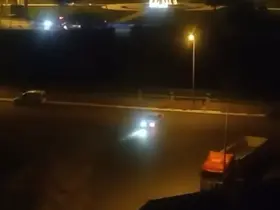 Elazığ’da drift atan sürücü kameraya yansıdı
