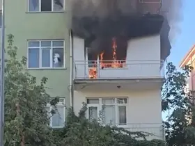 Elazığ’da ev yangını
