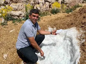 Elbistan’da yaz sıcağına karşı asırlık kar geleneği
