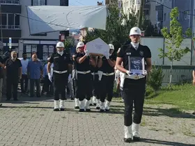 Emekli bekçiye son görev
