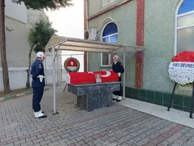 Emekli Binbaşı Özcan Yıldız’a askeri törenle veda
