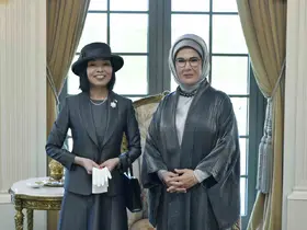 Emine Erdoğan, Japonya Altes Prensesi Mikasa ile görüştü
