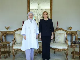 Emine Erdoğan, Lübnan Başbakanı’nın eşi Sahar Selam ile görüştü
