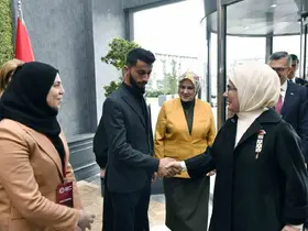 Emine Erdoğan, "Soykırımın Kadın Tanıkları: Gazze’de Medya ve Direniş" programının açılışında konuştu:
