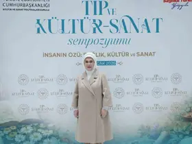Emine Erdoğan, "Tıp ve Kültür-Sanat Sempozyumu"nda konuştu:
