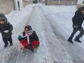 Erciş’te yoğun kar yağışı
