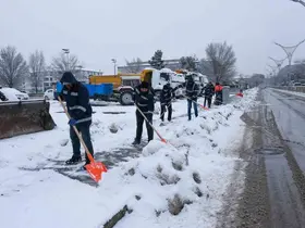 Erzincan’da karla mücadele çalışmaları sürüyor
