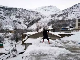 Erzincan’da köylerde karla mücadele sürüyor
