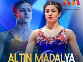 Erzincanlı güreşçi Kamaloğlu Akdeniz Oyunları’nda altın madalya kazandı

