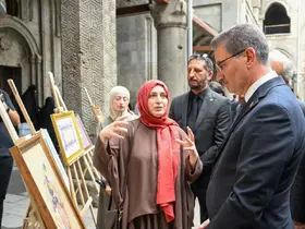 Erzurum’un kadim izleri Çifte Minareli Medrese’de sanatseverlerle buluştu
