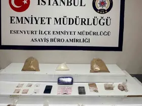 Esenyurt’ta düzenlenen operasyonda 7,5 kilo uyuşturucu geçirildi
