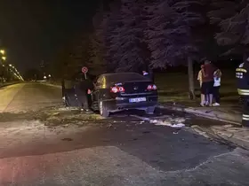 Eskişehir’de seyir halindeki otomobil alev aldı
