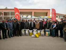 Eskişehir’de üreticilere hise destekli yağlık ayçiçeği tohumu
