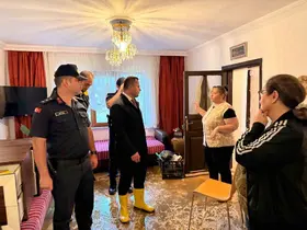 Esmahanım köyünde yağış sonrası inceleme
