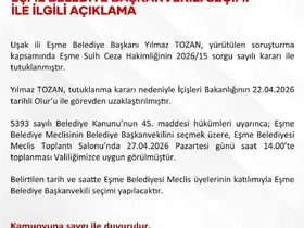 Eşme Belediye Başkanvekili 27 Nisan’da belirlenecek
