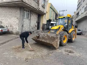 Eyyübiye’de sel sonrası temizlik çalışmaları sürüyor
