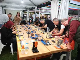 Festivalde çocuklar hem eğlendi hem spor yaptı
