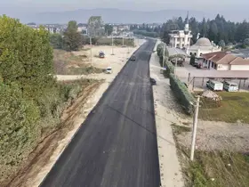 Gazhane Caddesi iki günde asfaltlandı
