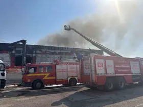 Gaziantep’te fabrika yangını söndürüldü
