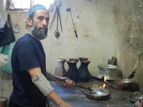 Gaziantep’te kalay ustalarının 80 derecede zorlu mesaisi

