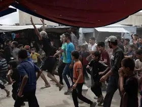 Gazze’de alınan ateşkes kararı çocukları sevindirdi
