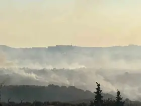 Gebze’deki orman yangını havadan görüntülendi
