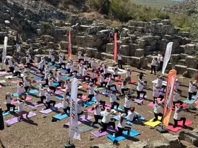 Gençler Kaunos Antik Kenti’nde spor ve tarihle buluştu
