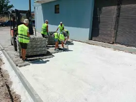 Germencik’te üstyapı çalışmaları başladı
