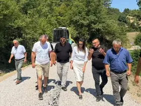 Gerze’de kırsal ulaşım çalışmaları
