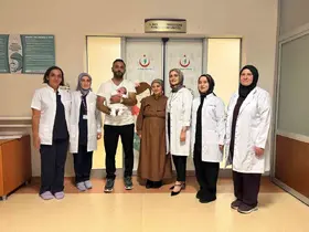 Giresun’da 440 gram doğan Buğlem bebek yaşama tutundu
