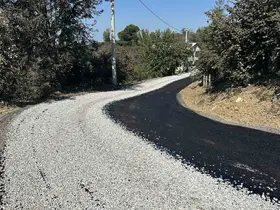 Göktepe köyünün yolu yenileniyor
