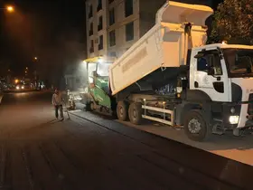 Gölbaşı Caddesi’nde gece mesaisi
