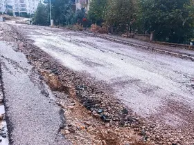 Gölbaşı’nda sel suları karayolunda hasara neden oldu
