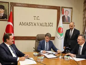 Gümüşhacıköy OSB’nin kuruluş protokolü imzalandı
