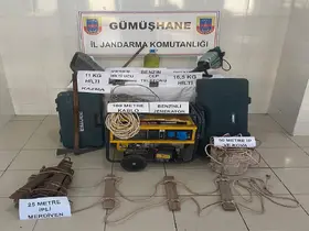 Gümüşhane’de izinsiz kazı yapan 3 kişi yakalandı
