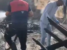 Hakkari’de çıkan yangında bir ev kullanılamaz hale geldi
