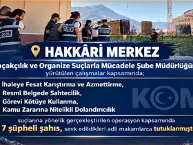 Hakkari’de ihale soruşturması: 7 kişi tutuklandı
