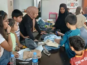 Hakkâri’de minik eller iklim değişikliğine dikkat çekti
