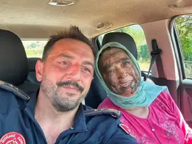 Hastalığını unuttu, alevlere koştu...65 yaşındaki Hanife Teyze alevlerin önüne geçti
