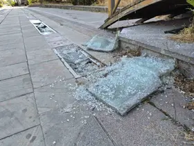 Hatboyu Caddesi vandalların hedefi oldu
