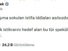 Hazine ve Maliye Bakanı Şimşek: "Şahsımla ilgili istifa iddiaları asılsızdır"
