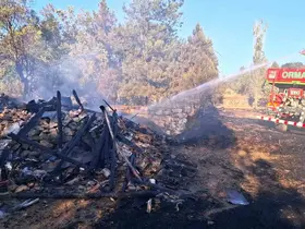 Hisarcık’ta otluk yangını: 3 hektarlık alan zarar gördü
